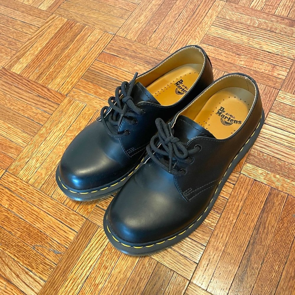Dr. Martens 1461 Smooth Leather Oxford Shoes Women's Size 7 EU 38 Black